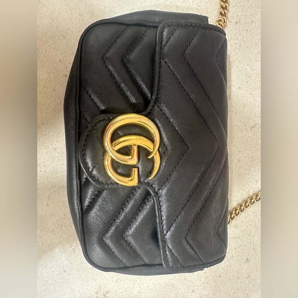 GG Marmont Flap Bag Matelasse Leather Super Mini